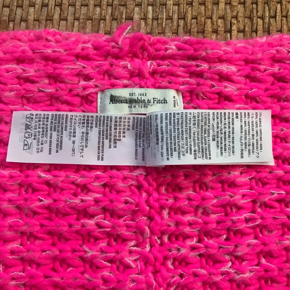 Abercrombie&fitch Infinity Hot Pink Scarf